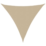 Parasole a Vela Oxford Triangolare 3,6x3,6x3,6 m Beige