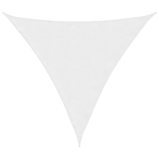 Parasole a Vela Oxford Triangolare 4,5x4,5x4,5 m Bianco