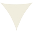 Parasole a Vela Oxford Triangolare 4,5x4,5x4,5 m Crema