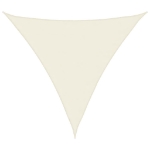 Parasole a Vela Oxford Triangolare 4,5x4,5x4,5 m Crema