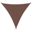 Parasole a Vela Oxford Triangolare 4,5x4,5x4,5 m Marrone