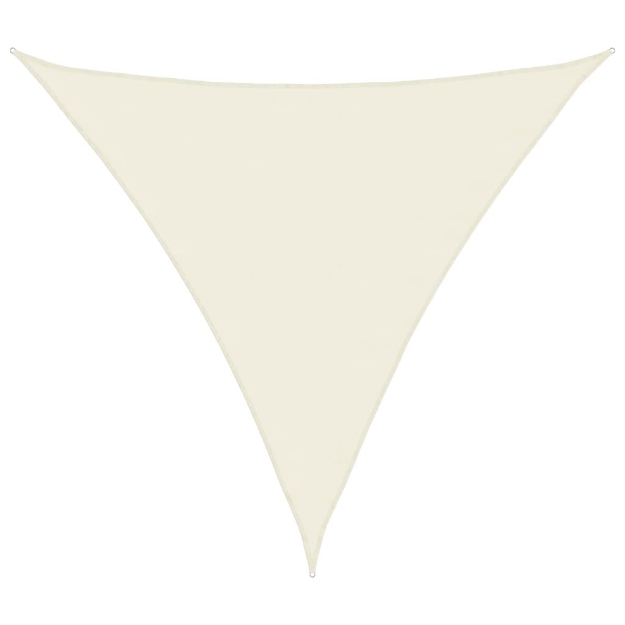 Immagine di Parasole a Vela Oxford Triangolare 4x4x4 m Crema