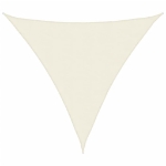 Parasole a Vela Oxford Triangolare 5x5x5 m Crema