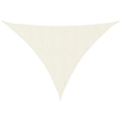 Parasole a Vela Oxford Triangolare 5x5x6 m Crema