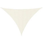 Parasole a Vela Oxford Triangolare 5x5x6 m Crema
