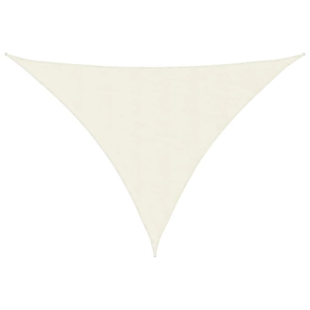 Parasole a Vela Oxford Triangolare 5x5x6 m Crema