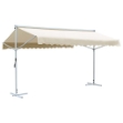 Tenda Parasole con Piedistallo 500x300 cm Crema