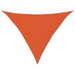 Vela Parasole 160 g/m² Arancione 3,5x3,5x4,9 m in HDPE