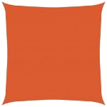 Vela Parasole 160 g/m² Quadrata Arancione 4x4 m in HDPE