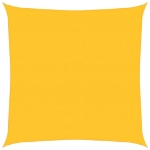 Vela Parasole 160 g/m² Quadrata Giallo 6x6 m in HDPE