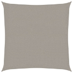 Vela Parasole 160 g/m² Quadrata Grigio Chiaro 3x3 m in HDPE