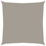 Vela Parasole 160 g/m² Quadrata Grigio Chiaro 4,5x4,5 m in HDPE
