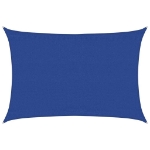 Vela Parasole 160 g/m² Rettangolare Blu 3,5x5 m in HDPE