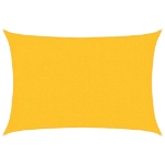 Vela Parasole 160 g/m² Rettangolare Giallo 2x2,5 m in HDPE