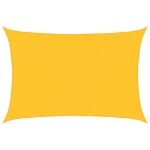 Vela Parasole 160 g/m² Rettangolare Giallo 3,5x4,5 m in HDPE