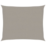 Vela Parasole 160 g/m² Rettangolare Grigio Chiaro 2,5x3 m HDPE