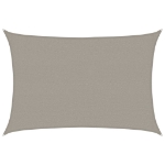 Vela Parasole 160 g/m² Rettangolare Grigio Chiaro 2,5x3,5m HDPE