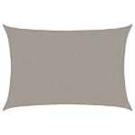 Vela Parasole 160 g/m² Rettangolare Grigio Chiaro 2x2,5 m HDPE