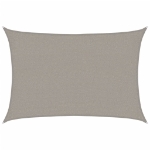 Vela Parasole 160 g/m² Rettangolare Grigio Chiaro 2x3 m in HDPE