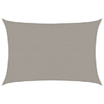 Vela Parasole 160 g/m² Rettangolare Grigio Chiaro 3,5x5 m HDPE