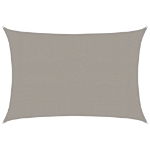 Vela Parasole 160 g/m² Rettangolare Grigio Chiaro 3x5 m in HDPE