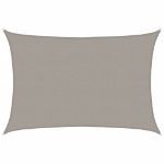 Vela Parasole 160 g/m² Rettangolare Grigio Chiaro 5x7 m in HDPE