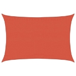 Vela Parasole 160 g/m² Rettangolare Terracotta 3,5x4,5 m HDPE