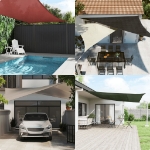 Vela Parasole 160 g/m² Rossa 4/5x3 m in HDPE