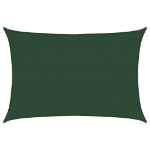Vela Parasole 160 g/m² Verde Scuro 4x6 m in HDPE