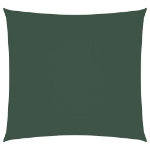 Vela Parasole in Tela Oxford Quadrata 2,5x2,5 m Verde Scuro