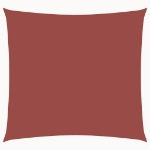 Vela Parasole in Tela Oxford Quadrata 4,5x4,5 m Terracotta