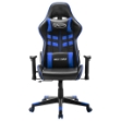 Sedia da Gaming Blu e Nera in Similpelle