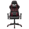 Sedia da Gaming Nera e Rosso Vino in Similpelle