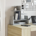 Organizer Scrivania Grigio Cemento 49x20x52,5 cm Multistrato