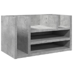 Organizer Scrivania Grigio Cemento 44,5x24x25 Legno Multistrato