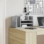 Organizer Scrivania Grigio Cemento 44,5x24x25 Legno Multistrato