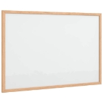 Lavagna Bianca Magnetica con Cornice in Legno di Pino 60x40 cm