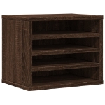 Organizer Scrivania Rovere Marrone 36x26x29,5 Legno Multistrato