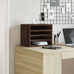 Organizer Scrivania Rovere Marrone 36x26x29,5 Legno Multistrato