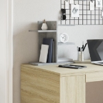 Organizer da Scrivania Bianco 42x21,5x42 cm Legno Multistrato