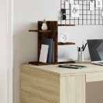 Organizer Scrivania Rovere Fumo 42x21,5x42 cm Legno Multistrato