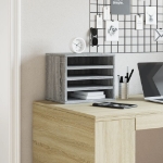 Organizer Scrivania Grigio Sonoma 36x26x29,5 Legno Multistrato