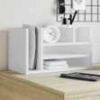 Organizer da Scrivania Bianco 44,5x24x25 cm Legno Multistrato