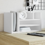 Organizer da Scrivania Bianco 44,5x24x25 cm Legno Multistrato