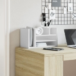 Organizer da Scrivania Bianco 44,5x24x25 cm Legno Multistrato