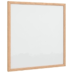 Lavagna Bianca Magnetica con Cornice in Legno di Pino 40x40 cm