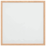 Lavagna Bianca Magnetica con Cornice in Legno di Pino 40x40 cm