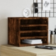 Organizer Scrivania Rovere Fumo 36x26x29,5cm Legno Multistrato