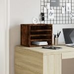 Organizer Scrivania Rovere Fumo 36x26x29,5cm Legno Multistrato