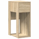 Supporto per Computer a Torre con Cassetto Rovere 30x44x74 cm